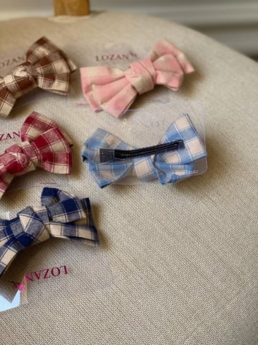 إكسسوار شعر ، كاروهات أنيقه ( السعر للحبه )