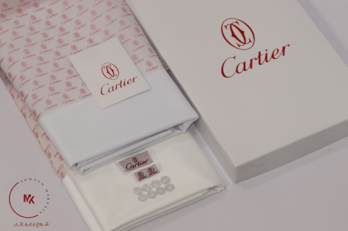 قماش كارتير ابيض أوكريمي