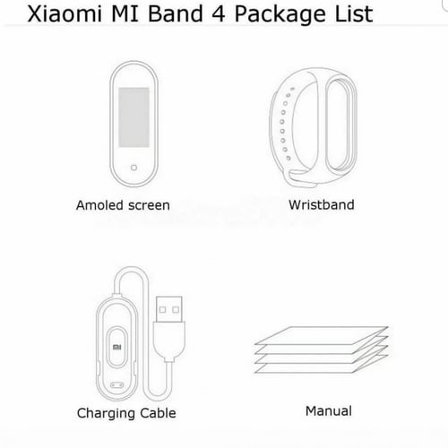 ساعة شاومي الذكية mi band 4 .