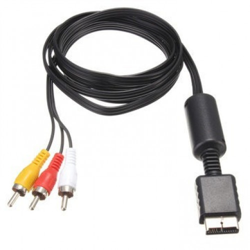 سلك صوت وصورة سوني بلايستيشن PS1 PS2 PS3 RCA Cable