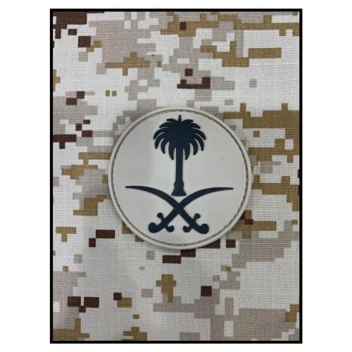 شعار سيفين ونخلة دائري بدون اطار ربل