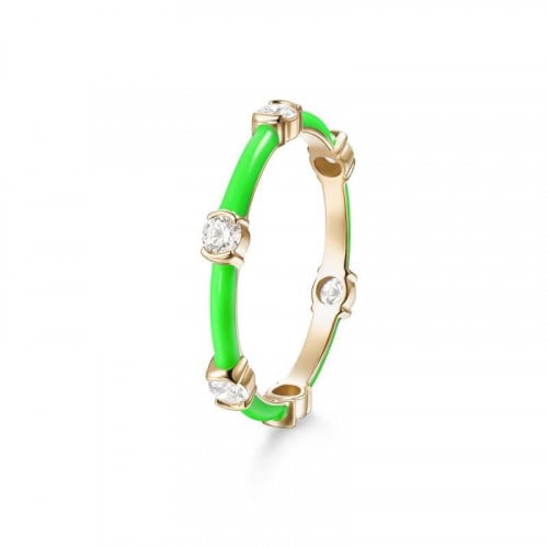 خاتم نحيف : اخضر