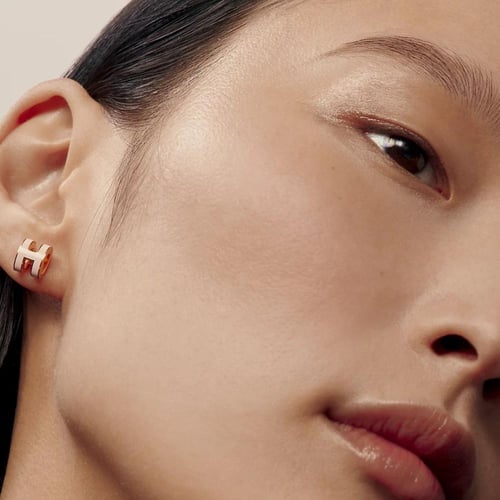 حلق H ميني روز قولد - بينك