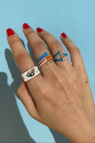 خاتم كاندي : ازرق