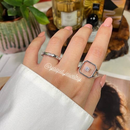 خاتم حجر الزركون : سلڤر