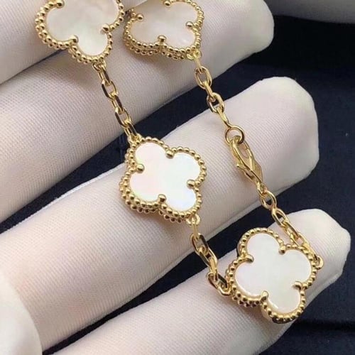 عقد ڤينتاج الأمبرا قولد : حجر صدف لؤلؤي