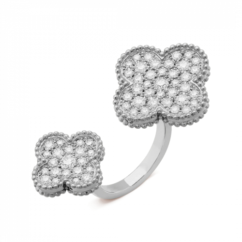 خاتم ڤينتاج ألامبرا سلڤر : فُل زركون