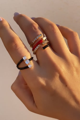 خاتم كاندي : اسود