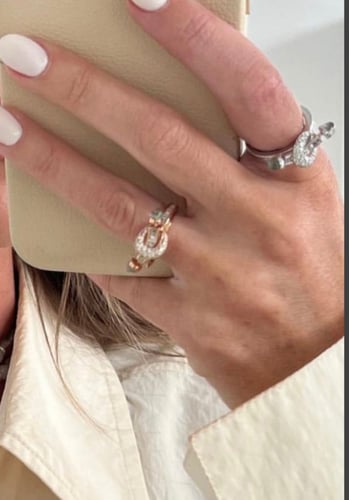 خاتم الاحجار الكريمه سلڤر : حجر مالاكيت