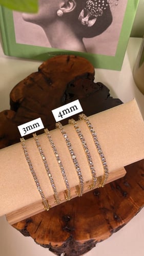 اسواره التنس عرض 4mm : قولد