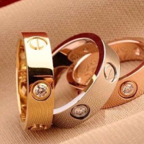 خاتم love هاف زركون : قولد