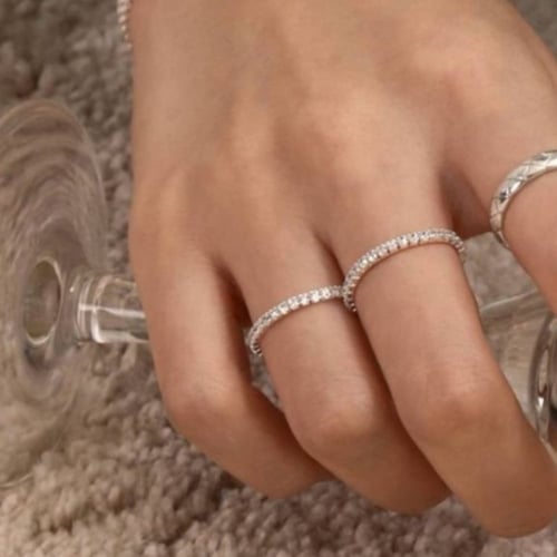 خاتم التنس عرض 2mm