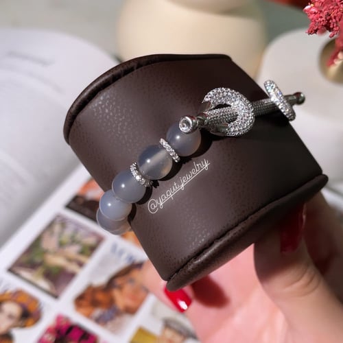 اسواره الاحجار الكريمة رمادي : سلڤر