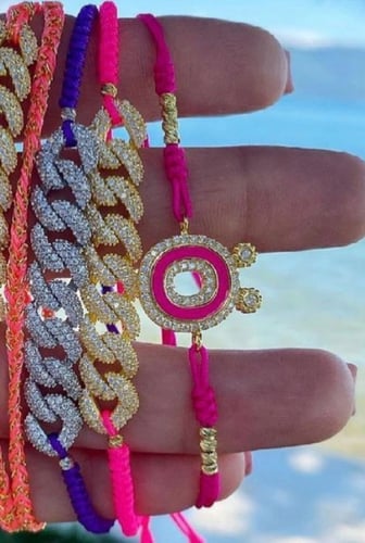 اسواره جنزير خيط : بنفسجي