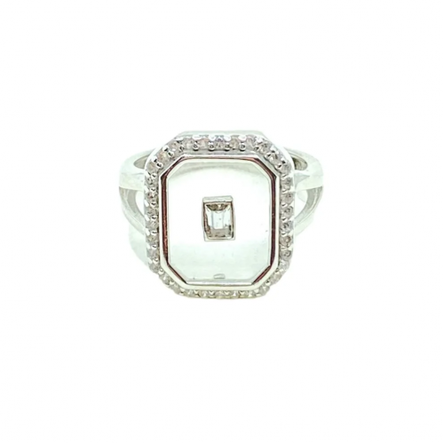 خاتم حجر الباقيت مربع : سلڤر