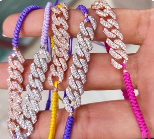 اسواره جنزير خيط : بنفسجي