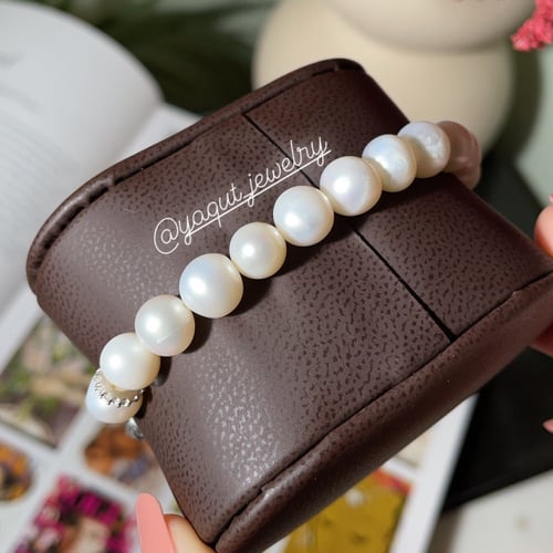 اسواره الاحجار الكريمة هاف لؤلؤي باسود : سلڤر