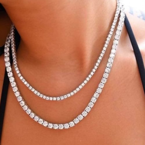 عقد التنس 4mm : سلڤر