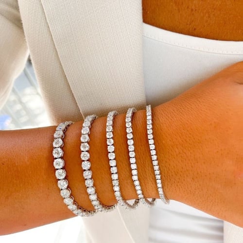 اسواره التنس عرض 5mm : سلڤر