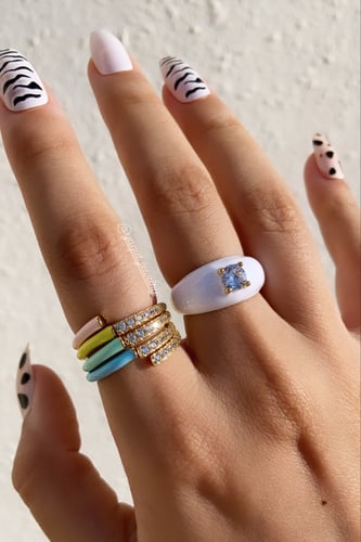 خاتم فص زركون كبير : بنك