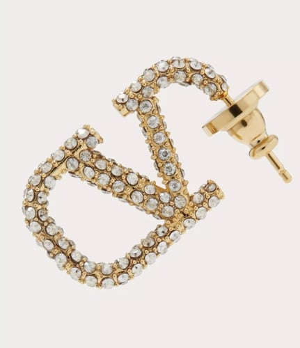 حلق V فل زركون ميني : قولد