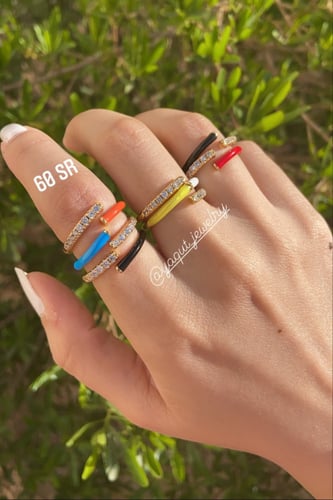 خاتم ميليسا كاي : ابيض