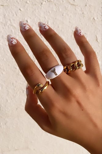 خاتم جنزير قولد