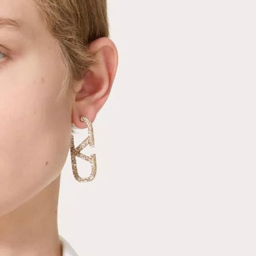 حلق V فل زركون : سلڤر