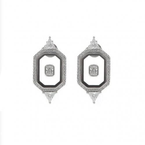 حلق حجر الزركون : سلڤر