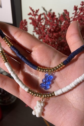 تشوكر تيدي بير : ازرق بكحلي