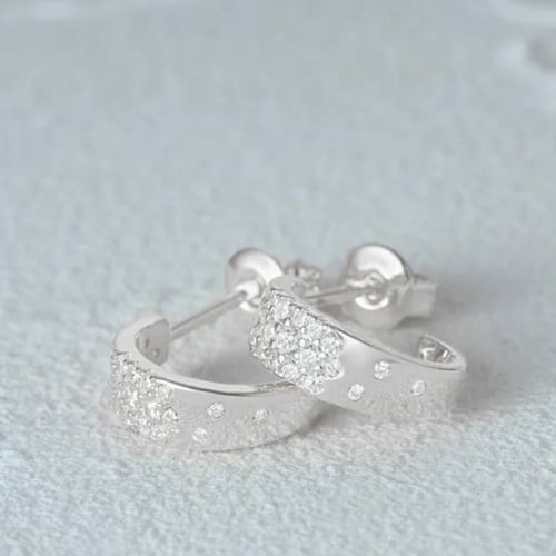 حلق زركون مميز ميني : سلڤر