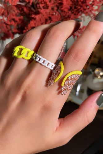 خاتم أنجل روز قولد : اصفر