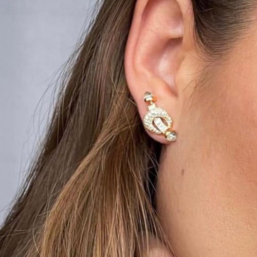 حلق الاحجار الكريمة سلڤر : سماوي