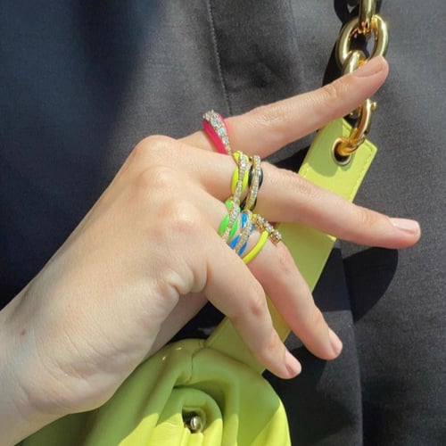 خاتم نيون : اصفر