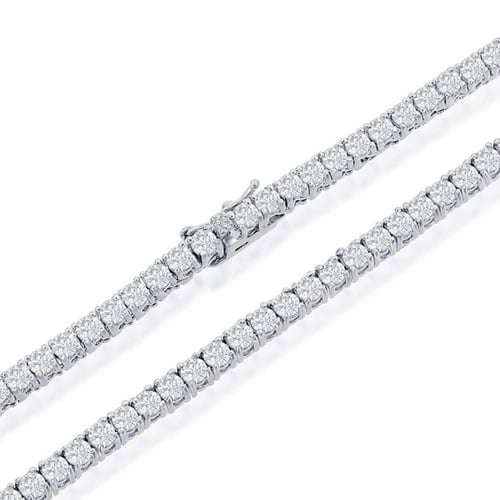 عقد التنس 3mm : سلڤر