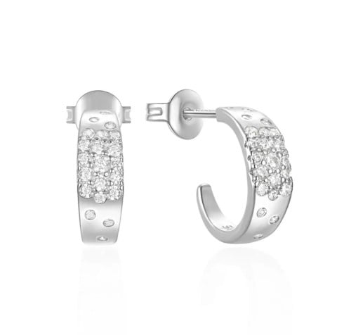 حلق زركون مميز ميني : سلڤر