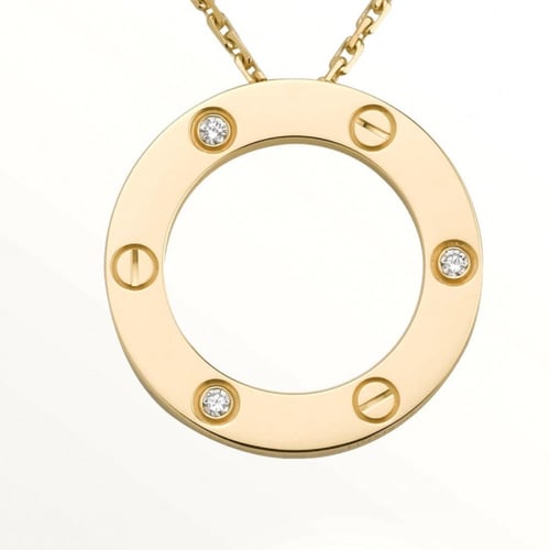 سلسال LOVE هاف زركون - قولد