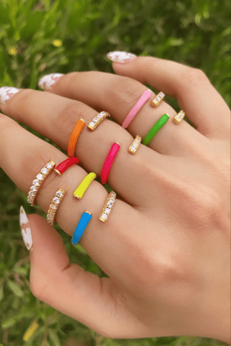 خاتم ميليسا كاي : اخضر