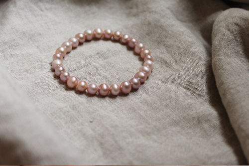 lilac pearls (mauve pearls) Bracelet
