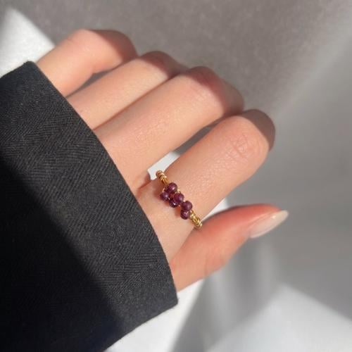 Ruby 18K Gold Plated Ring