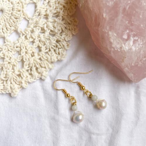 Freshwater Pearls x Avunterine Gold Plated Earring...