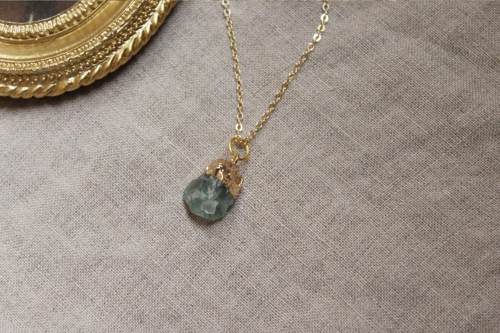 Fluorite - Raw Crystal Pendant