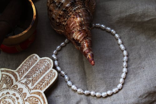 Freshwater White Pearls Necklace - 14inch