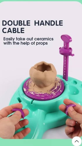 لعبة صناعة الفخار من الطين للأطفال