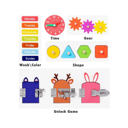 العاب مونتيسوري خشبية للاطفال العاب تنمية المهارات...