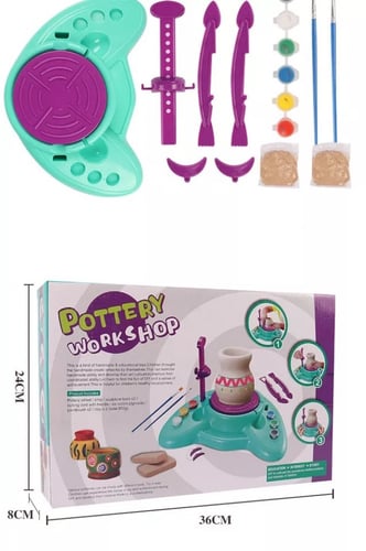 لعبة صناعة الفخار من الطين للأطفال