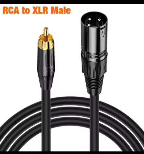 سلك RCA to XLR male عالي الجودة
