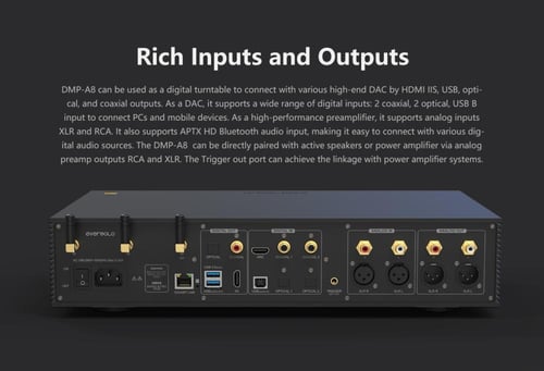 جهاز بث صوتي EVERSOLO DMP-A8 STREAMER