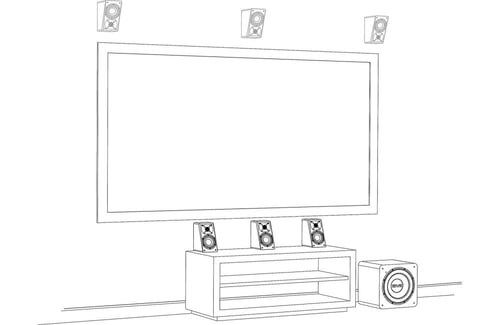 سماعات صوت محيطي- (SVS Prime Elevation (Pair