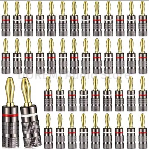 Banana Plugs gold plated 4mm per pair بانانا بلغ